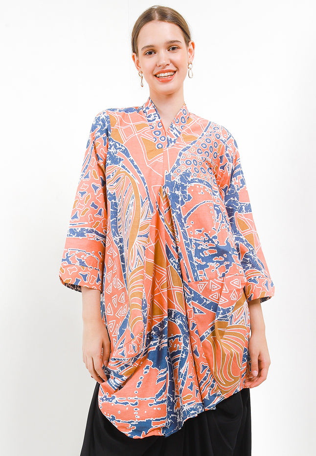 TUNIC Asymmetric V-Double 7/8-length Sleeves