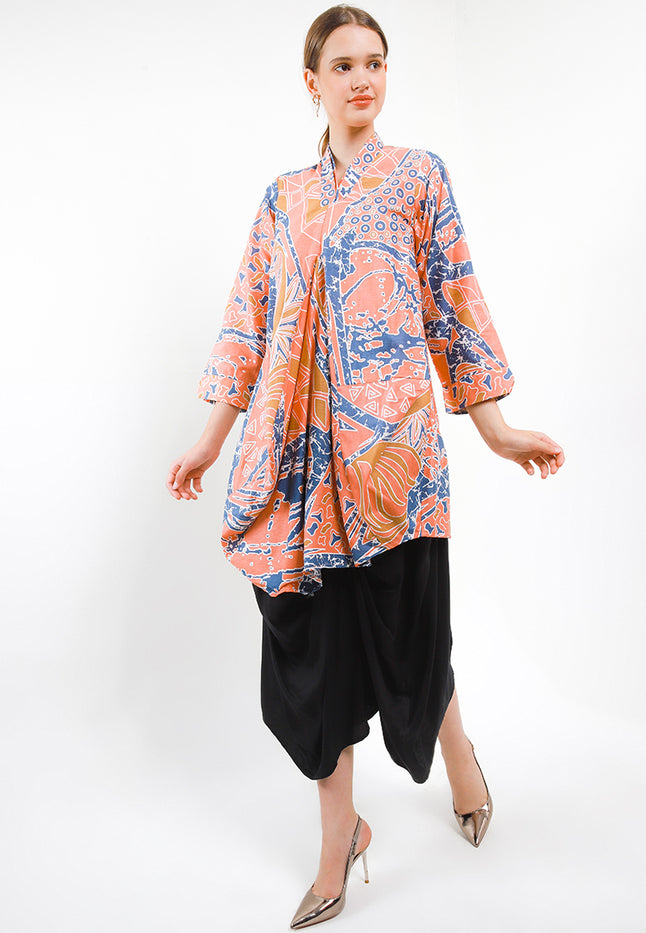 TUNIC Asymmetric V-Double 7/8-length Sleeves