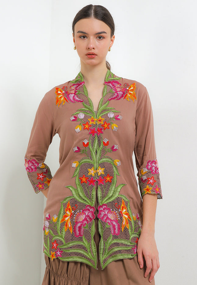 Embroidery Kebaya 7/8-Sleeve>Hibiscus Bee