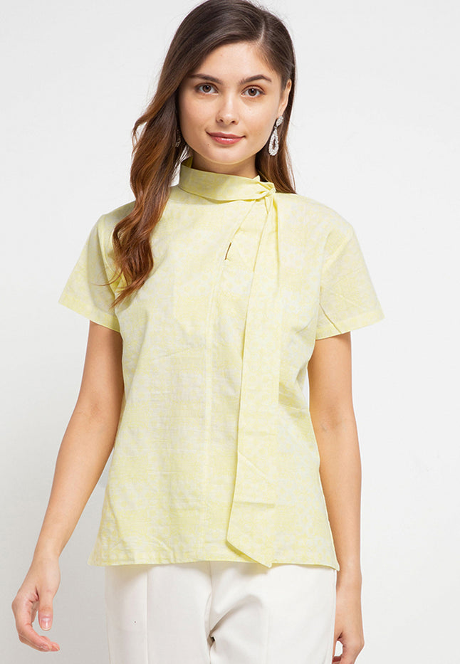 Blouse Collar Asymetris