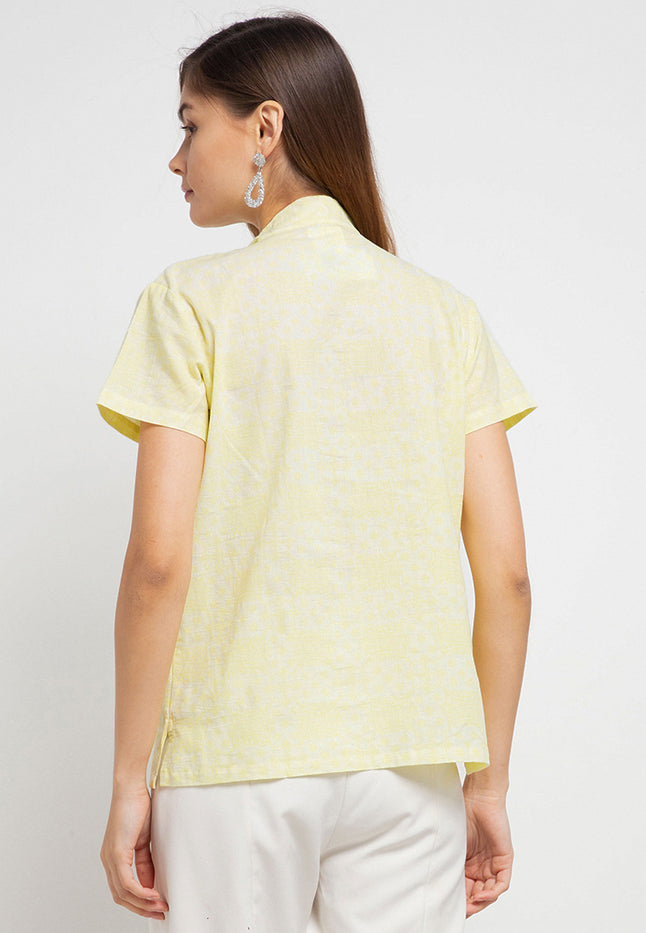 Blouse Collar Asymetris