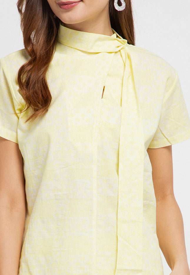 Blouse Collar Asymetris