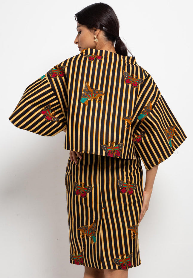 Blouse Kimono S3V+Tricot Waffel