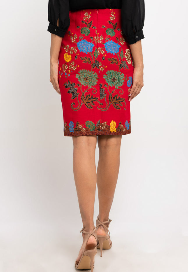 Skirt Pencil High Waist+Tricot Waffel