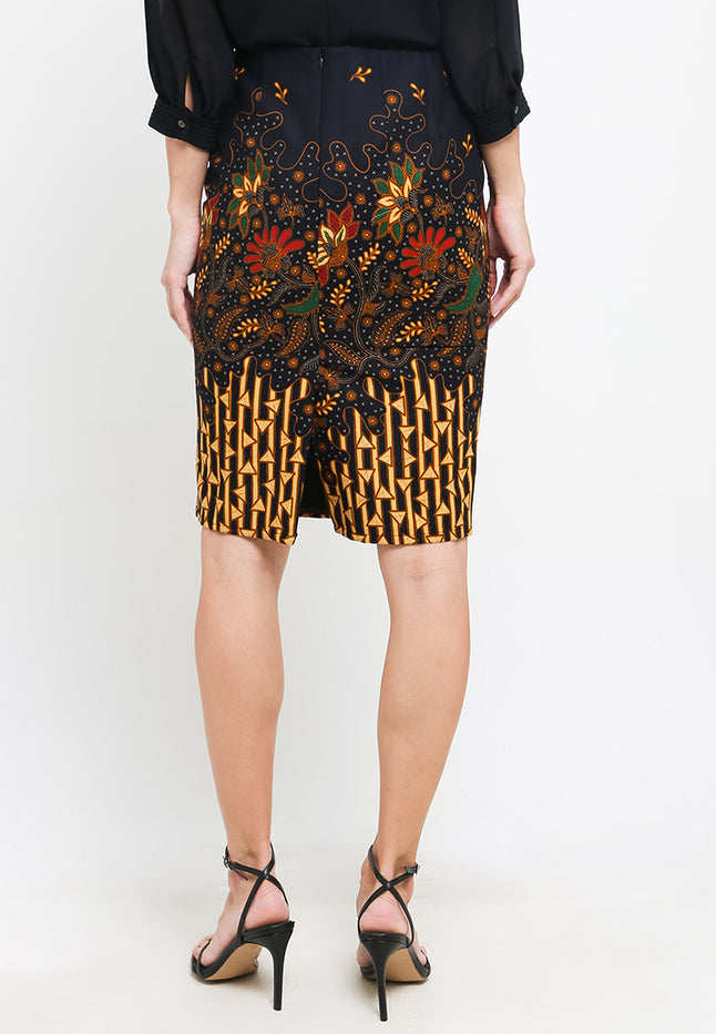 Skirt Pencil High Waist+Tricot Waffel