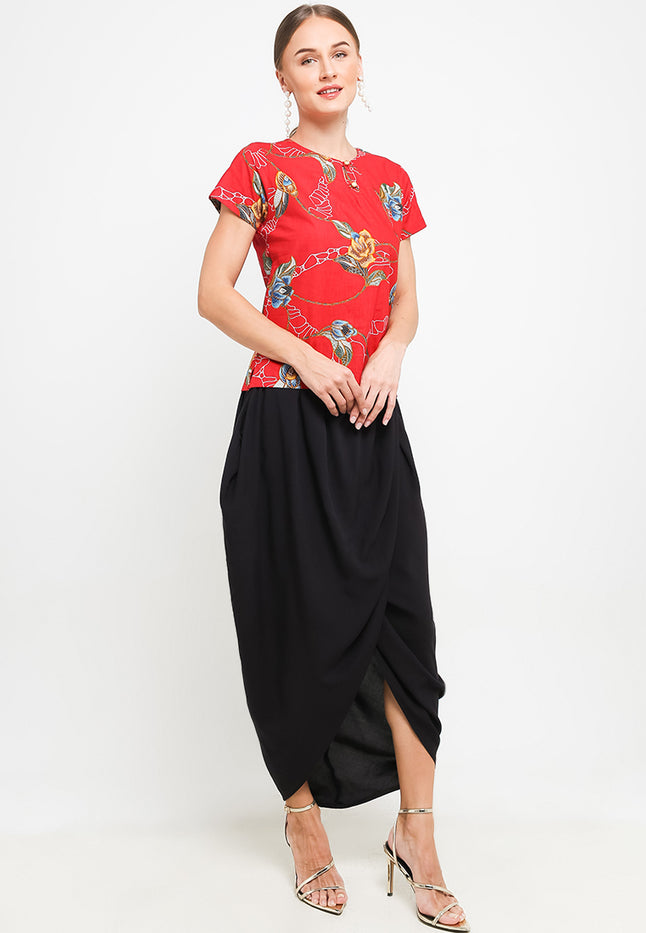 Blouse Kupnat Button CAP-Sleeve