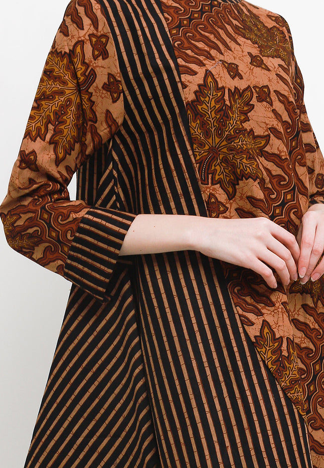 Dress Selena Sabrina Cut&Sew Long/Slv+Lining Tricot