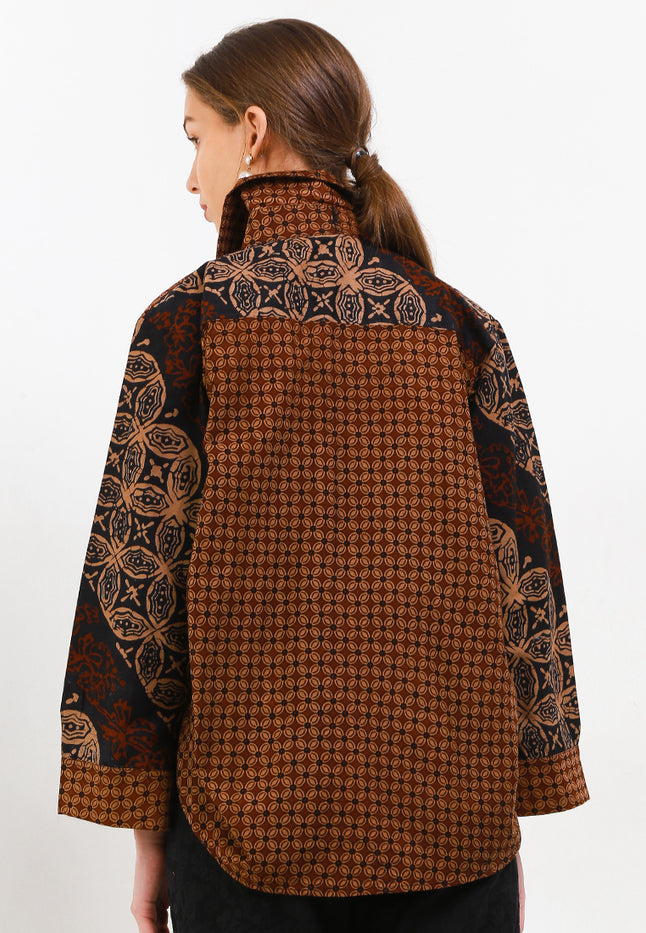 Woman's Shirt Yoke-Cloq Long/Slv Cut&Sew