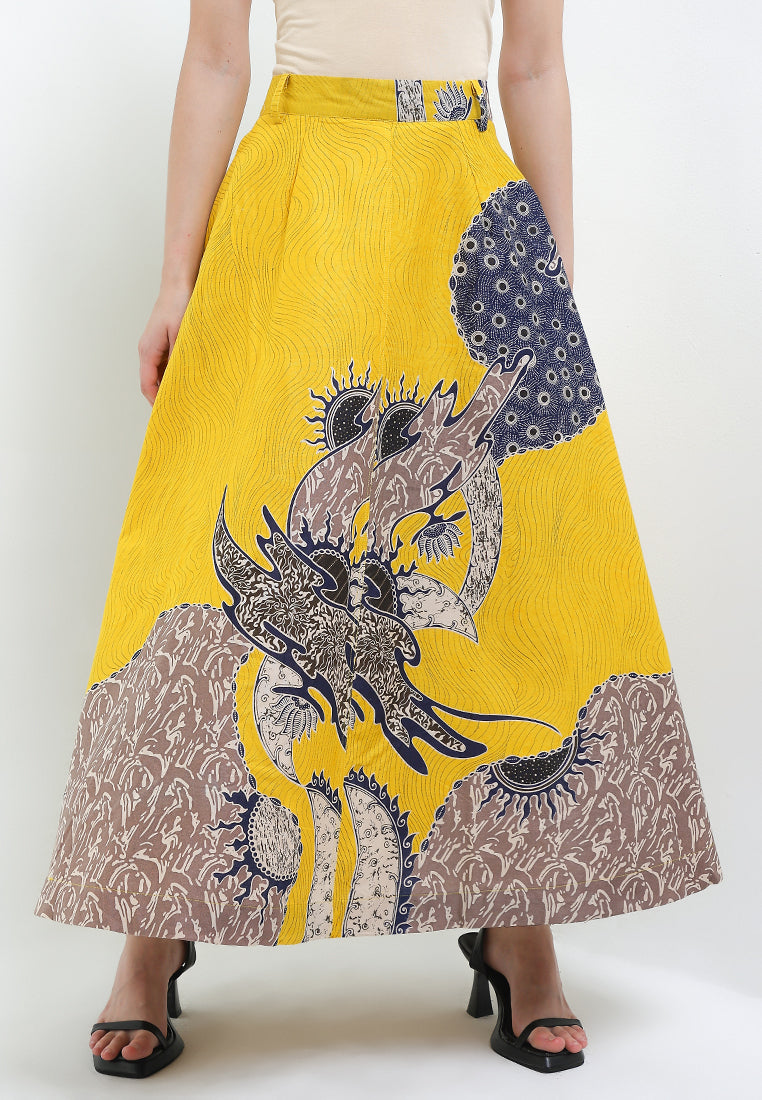 Elastic-waisted Long Skirt Alaia+Lining