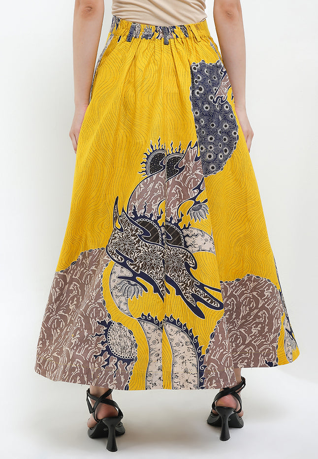 Elastic-waisted Long Skirt Alaia+Lining