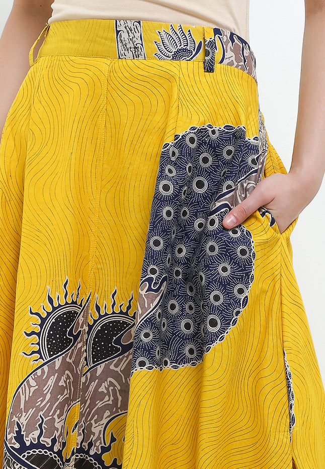 Elastic-waisted Long Skirt Alaia+Lining