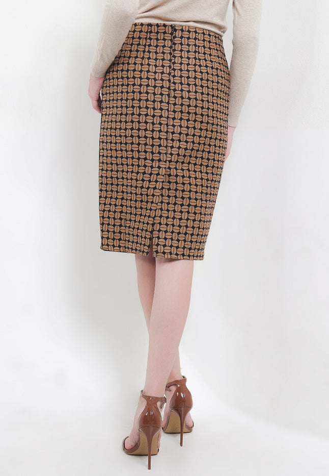 Skirt Pencil HighWaist Cut&Sew+Lining