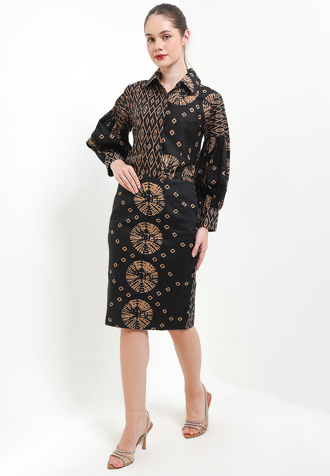 Woman's Shirt Trumpet/Sleeve Cut&Sew