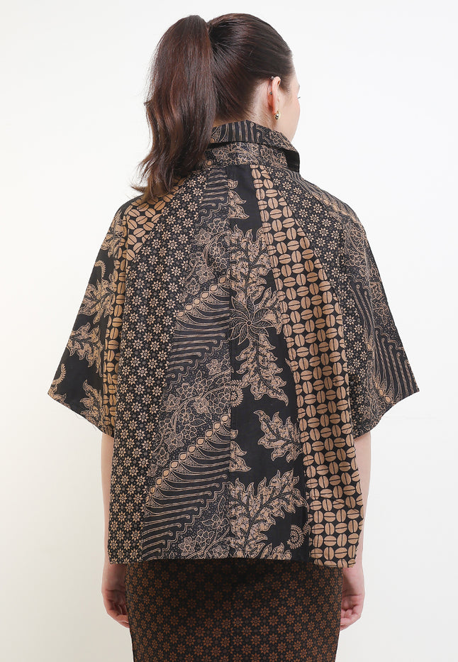 Woman's Shirt Dolman Panel-4 Cut&Sew+Lining