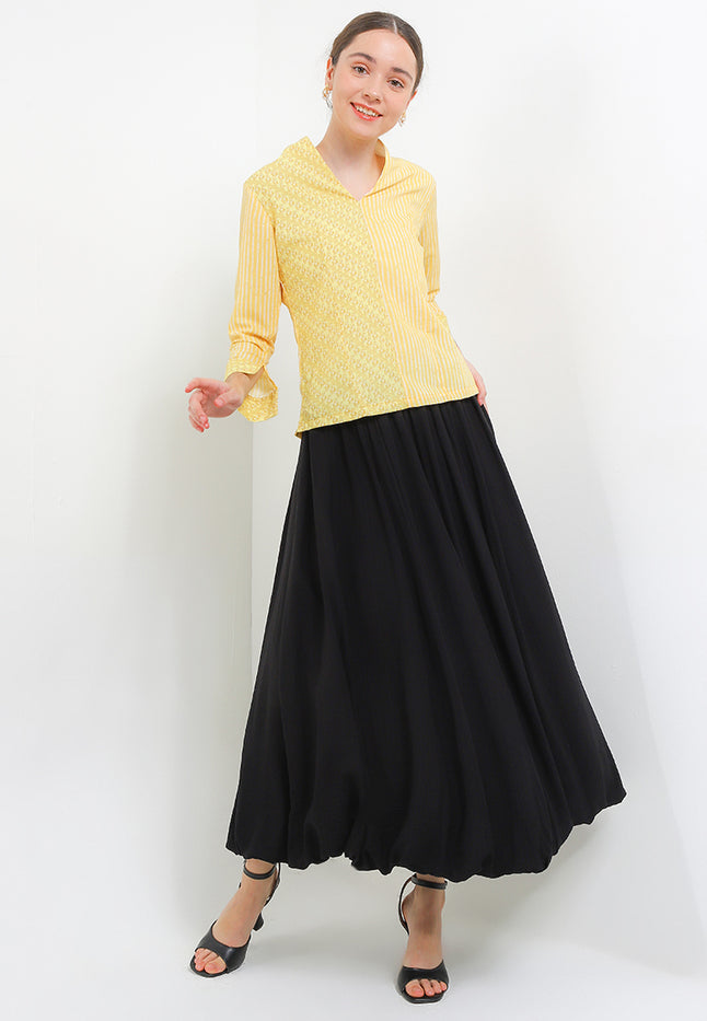 B.Swan-Necked 7/8-Slv(44) Cut&Sew+Lining TT