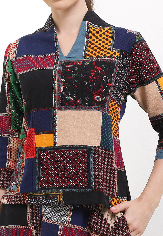 B.Swan-necked 7/8-Length Slv+Lining