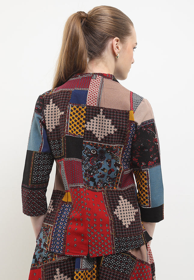 B.Swan-Necked 7/8-length Sleeves+Lining