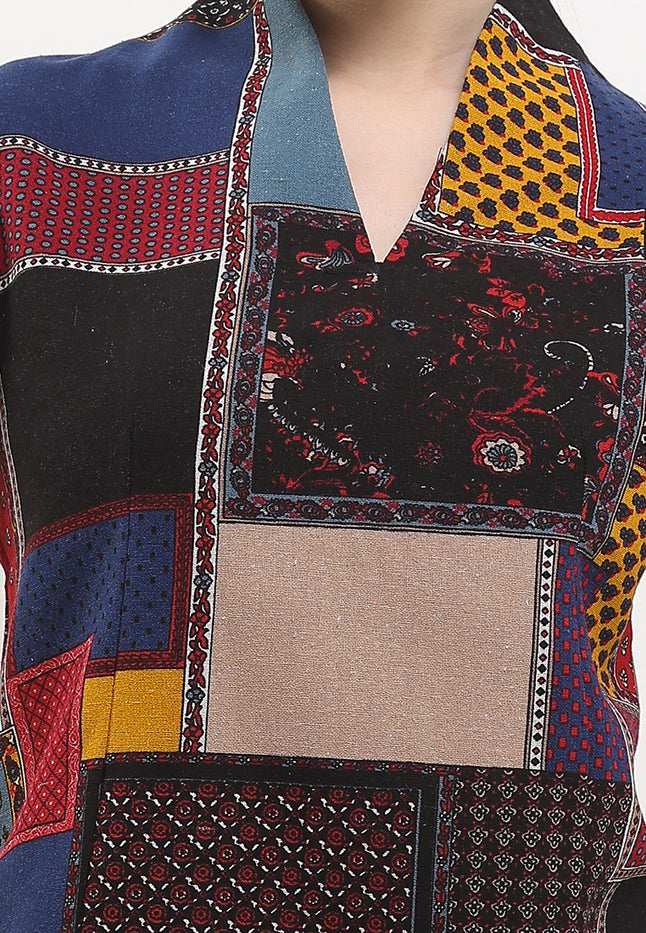 B.Swan-Necked 7/8-length Sleeves+Lining