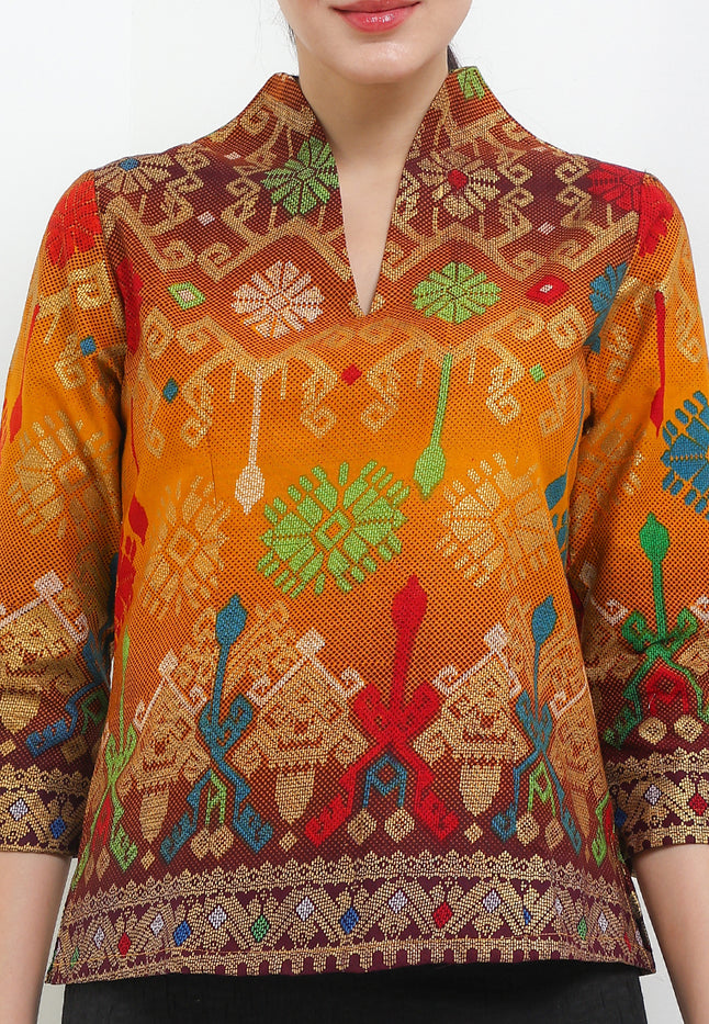 B.Swan-necked 7/8-Length Slv+Lining