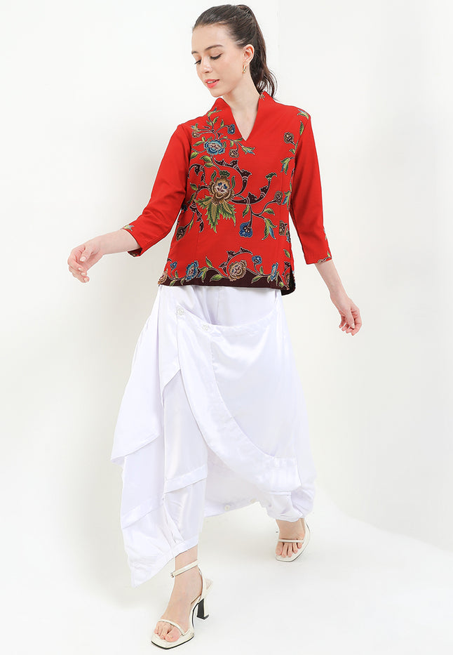 B.Swan-necked 7/8-Length Slv+Lining