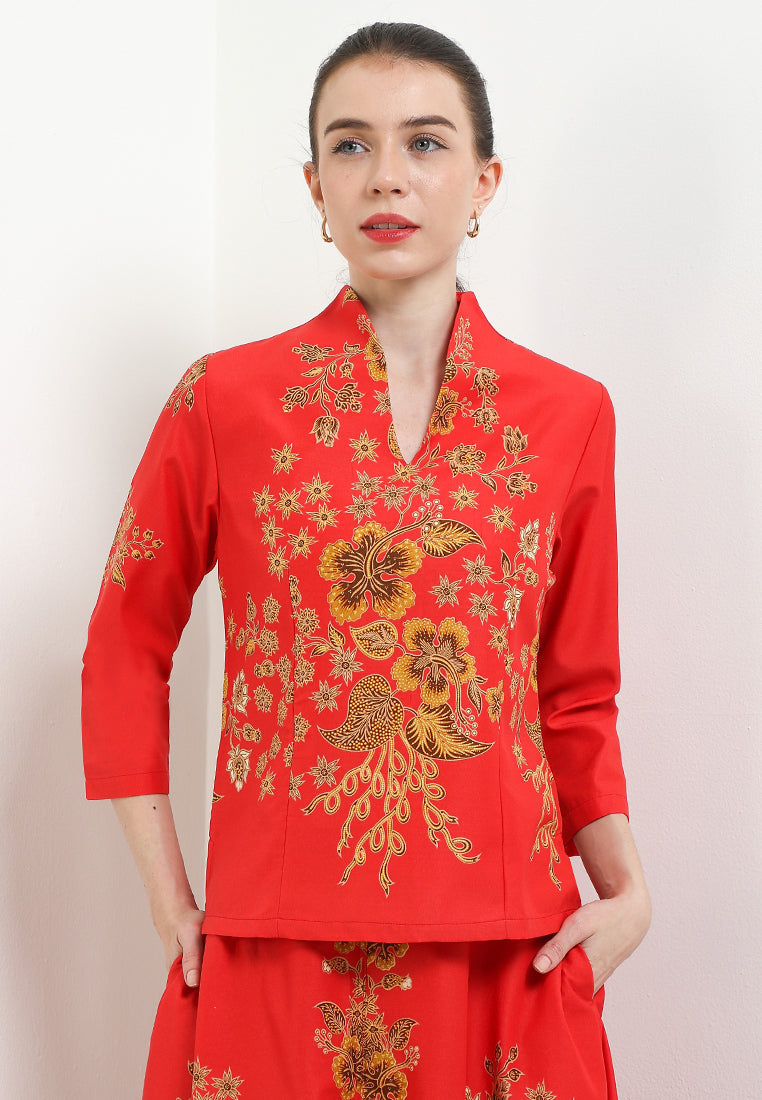 B.Swan-necked 7/8-Length Slv+Lining