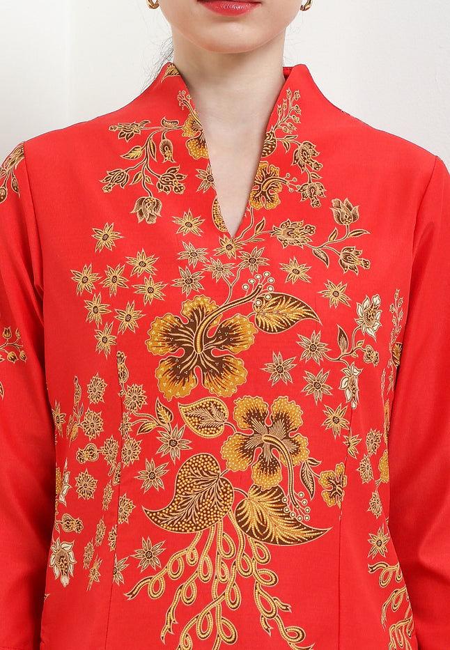 B.Swan-necked 7/8-Length Slv+Lining