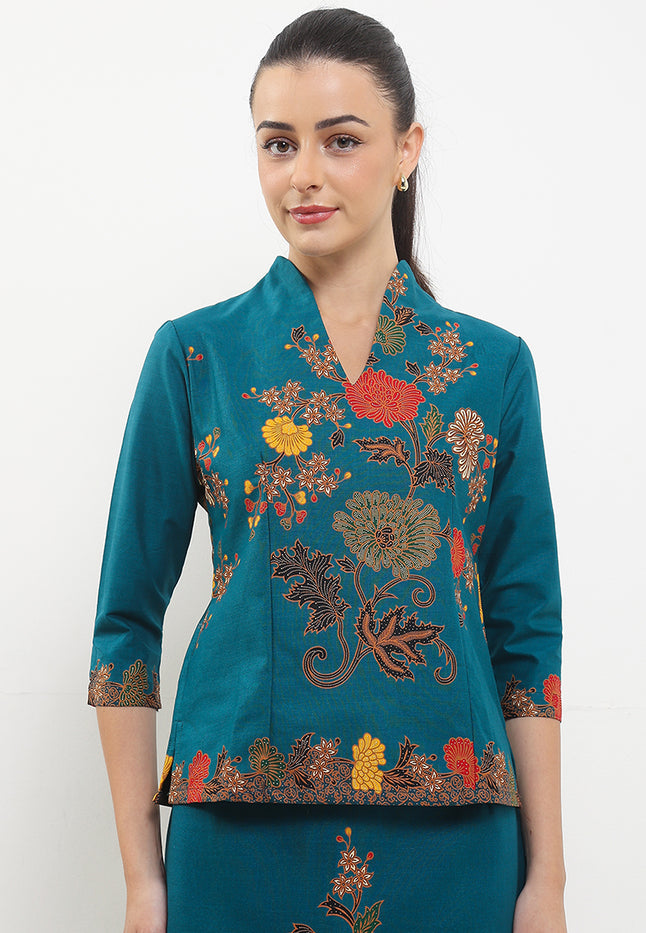 B.Swan-Necked 7/8-length Sleeves+Lining