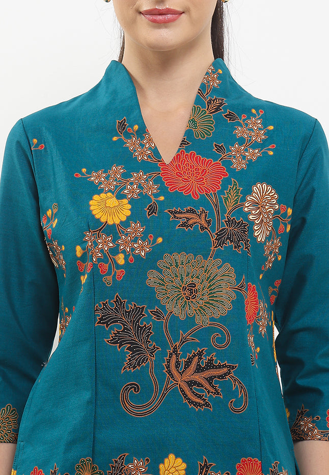 B.Swan-Necked 7/8-length Sleeves+Lining