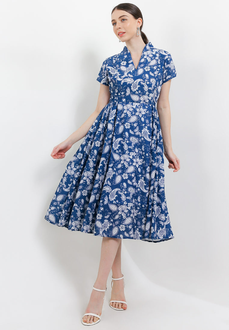 Dress Classic Cloq 50's Swan-necked CAP-Slv+lining