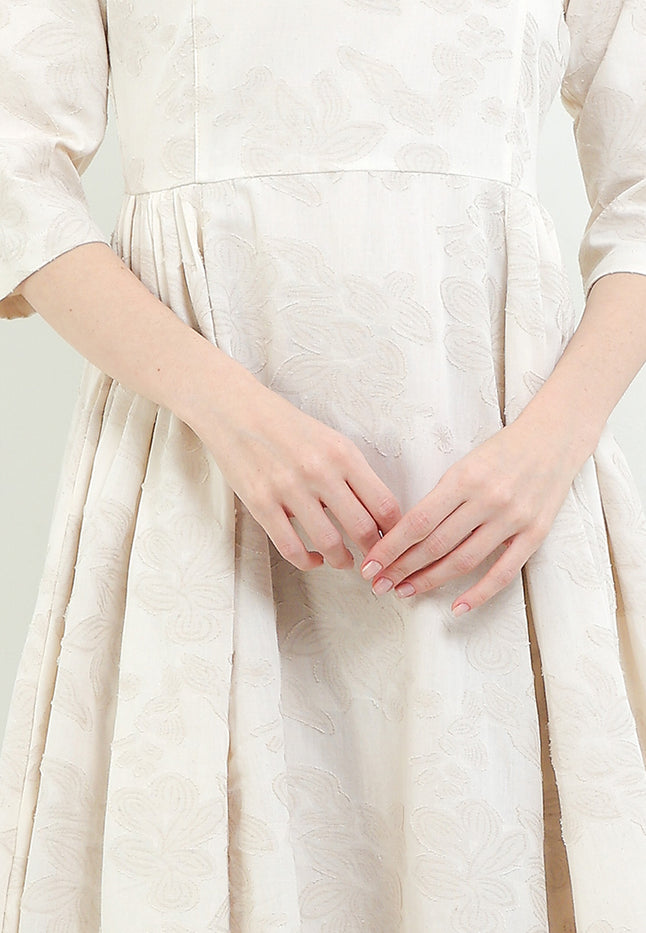 Dress ClassicCloq 50's SwanNecked 3/4-Slv+Lining