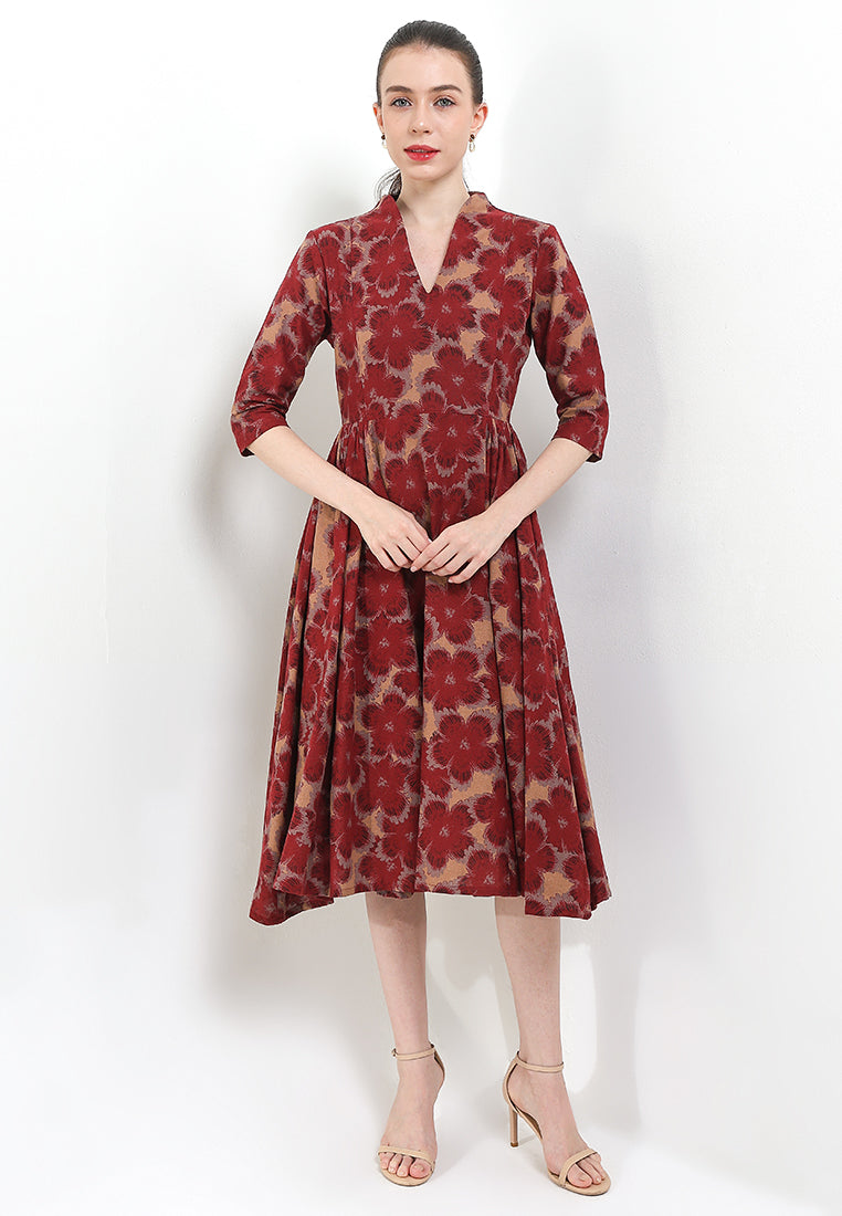 D.Classic Cloq 50's Swan-necked 3/4-Slv+TTLining