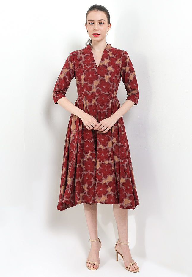 D.Classic Cloq 50's Swan-necked 3/4-Slv+TTLining