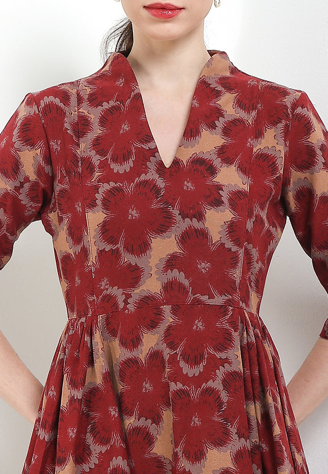 D.Classic Cloq 50's Swan-necked 3/4-Slv+TTLining