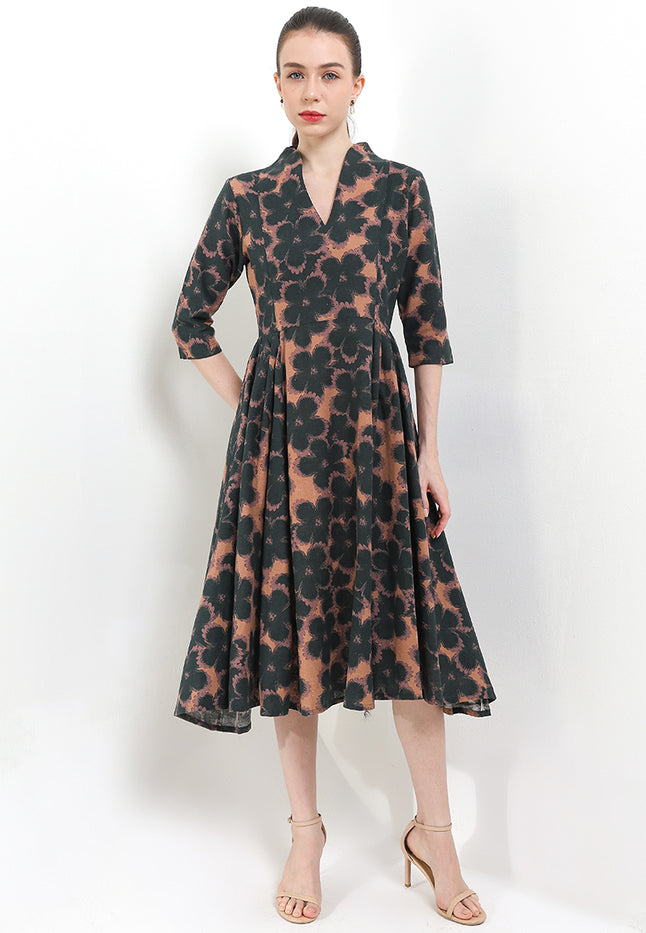 D.Classic Cloq 50's Swan-necked 3/4-Slv+TTLining