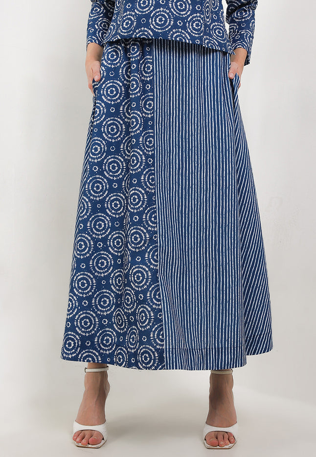 Elastic-waisted Long Skirt Alaia Cut&Sew+Lining