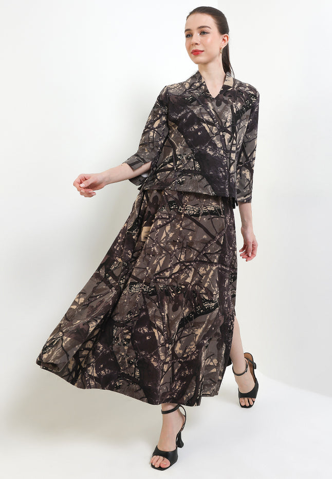 Elastic-waisted Long Skirt Alaia+Lining