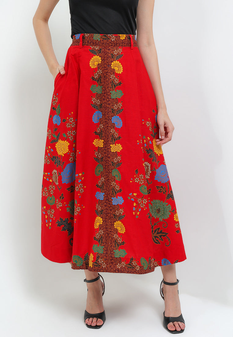 Elastic-waisted Long Skirt Alaia+Lining
