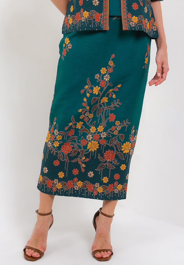 Elastic Waisted Long Pencil Skirt+Lining