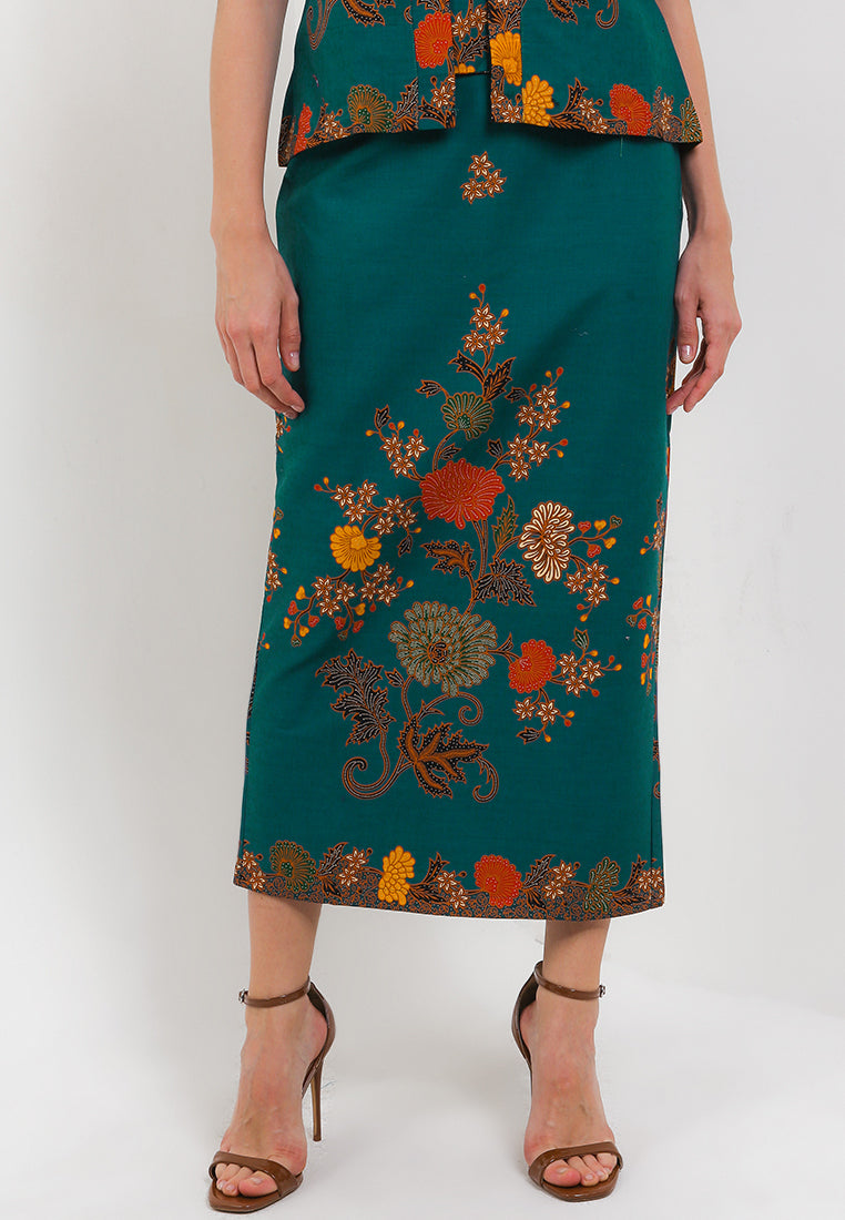 Elastic Waisted Long Pencil Skirt+Lining