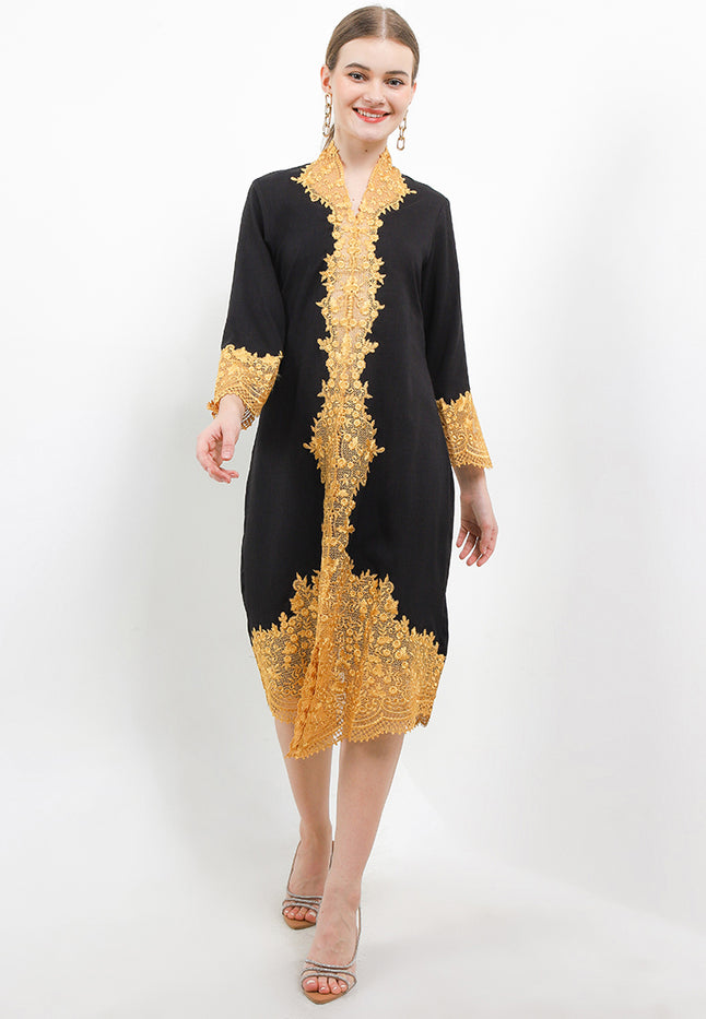 Long Kebaya Embroidery-Bunga Melati Long/Sleeve