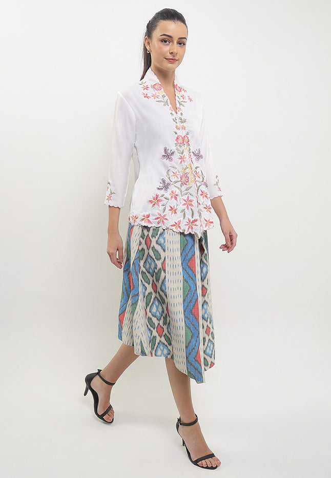 Embroidery-Manual Kebaya 7/8-Sleeve>Lily Butterfly
