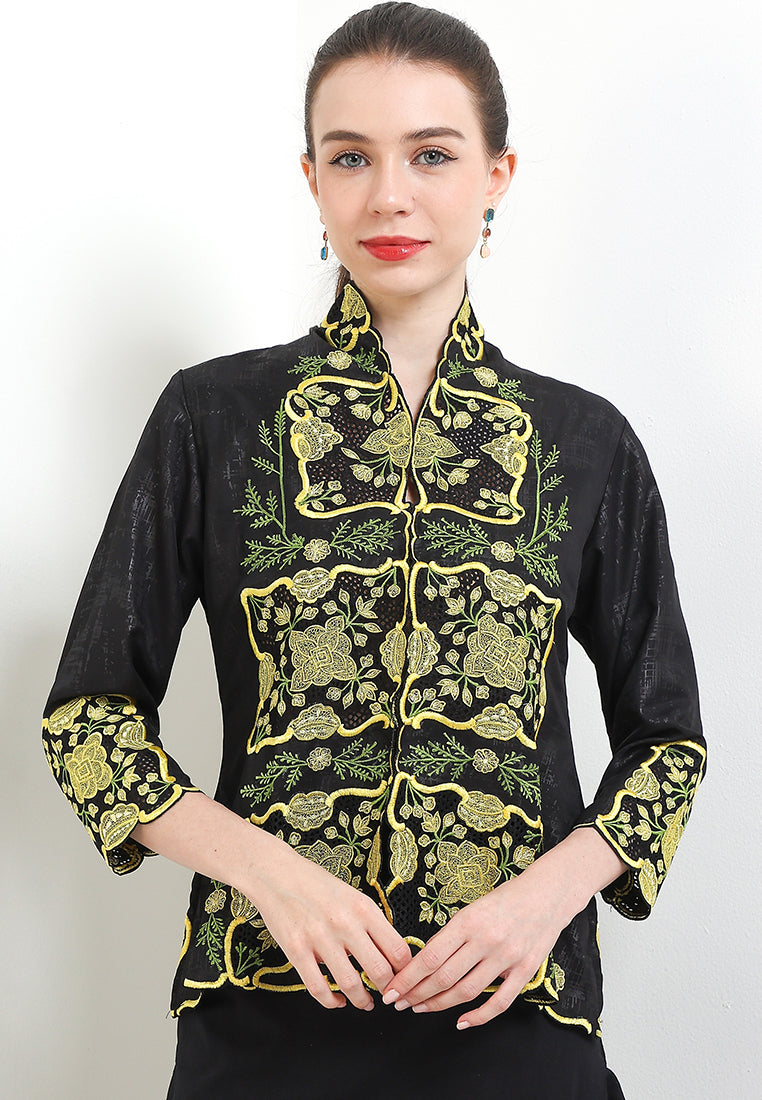 Embroidery-Manual KBY 7/8-Sleeve>WindowFloral