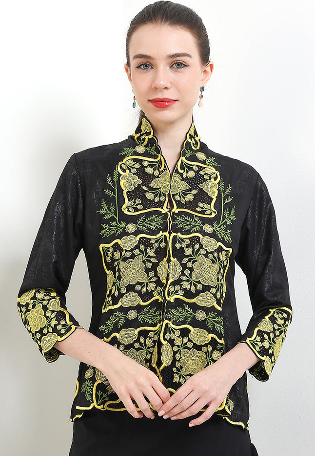 Embroidery-Manual KBY 7/8-Sleeve>WindowFloral