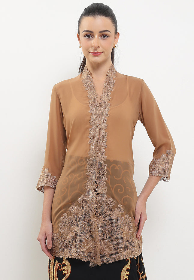 Embroidery Long Kebaya 7/8-Sleeve>RancangSirih