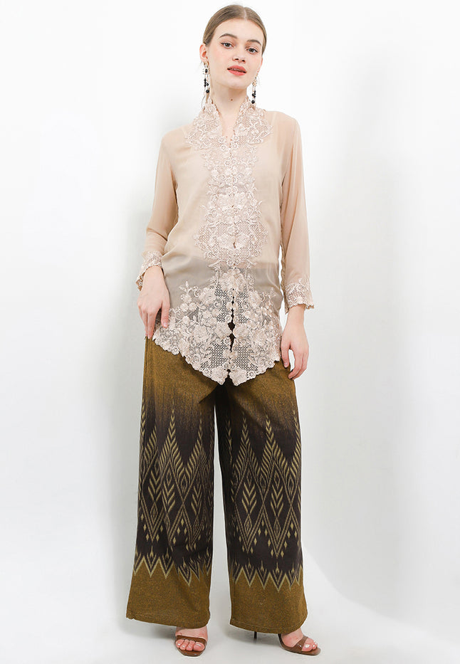 Embroidery GaclukPecahKopi Long Kebaya L/Slv