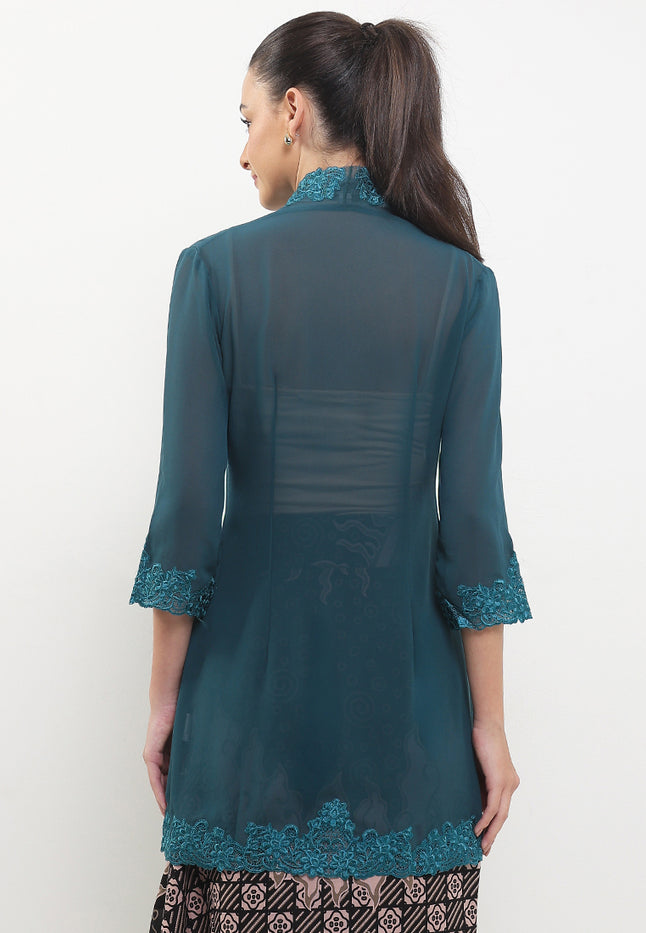 Embroidery Long Kebaya 7/8-Slv>Seret PecahKopi