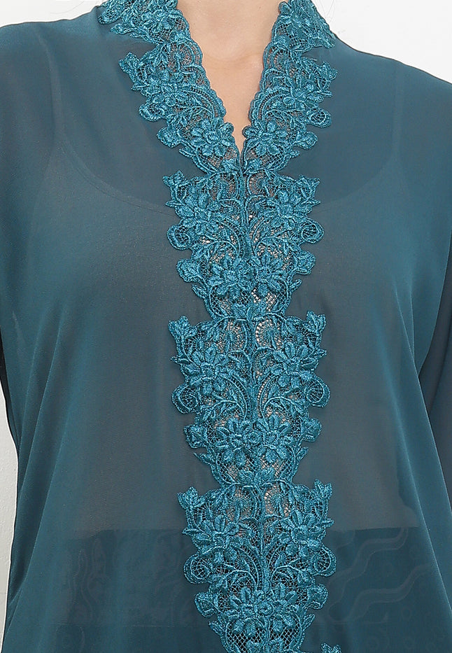 Embroidery Long Kebaya 7/8-Slv>Seret PecahKopi