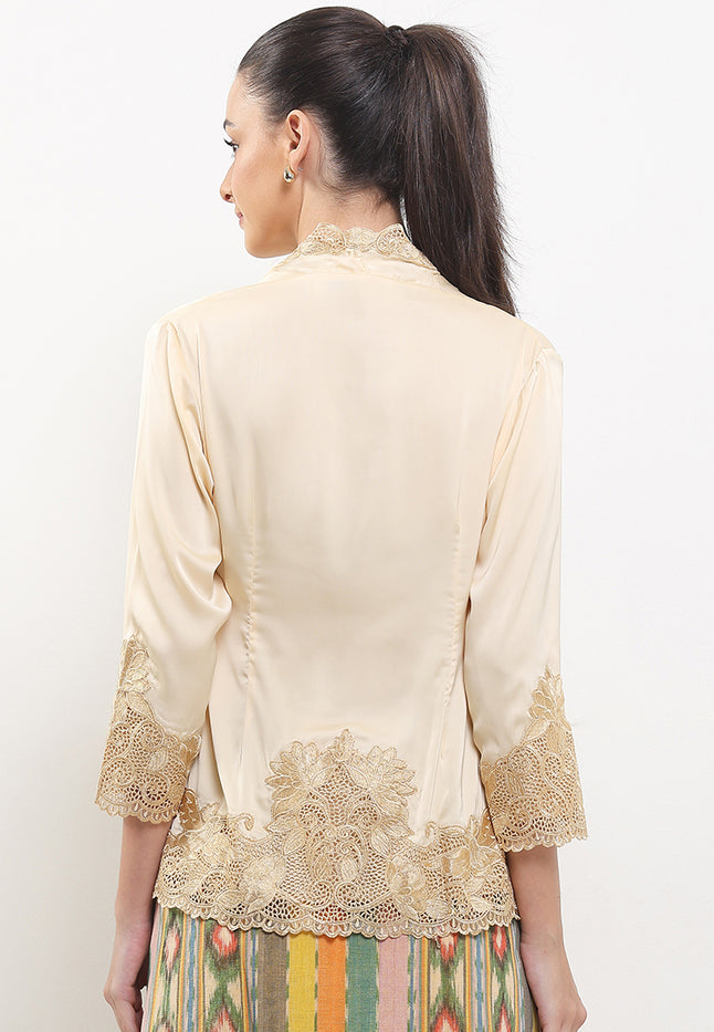 Embroidery Kebaya 7/8-Sleeve>LOTUS Unicolor