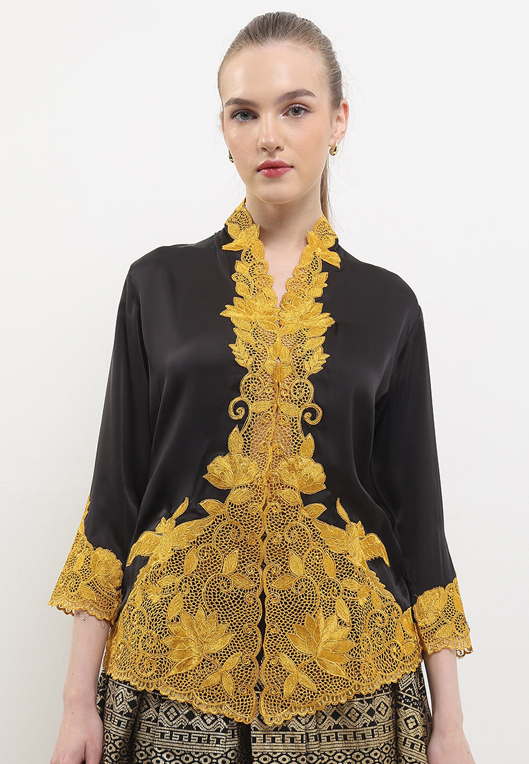 Embroidery Kebaya 7/8-Sleeve>LOTUS UniContrast