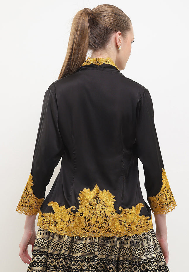 Embroidery Kebaya 7/8-Sleeve>LOTUS UniContrast